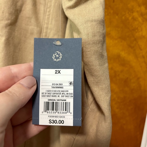 NWT Universal Thread Pull on Linen Blend Pants - Picture 8 of 11